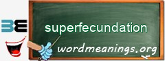 WordMeaning blackboard for superfecundation